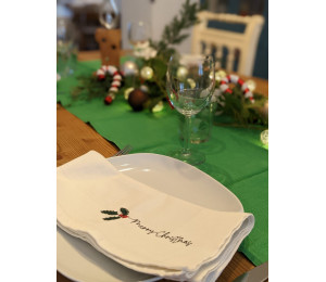 ADVENTSKALENDER 23. Dezember - Stickdatei - Merry Christmas Mistel